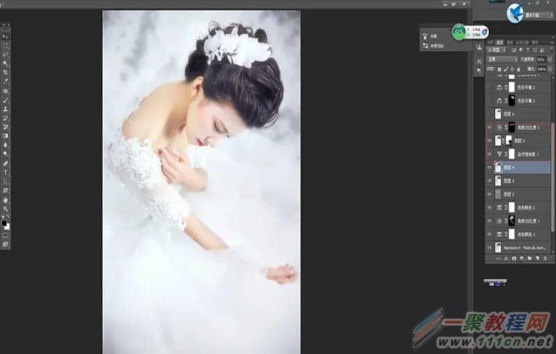Photoshop给婚纱照片制作出梦幻效果