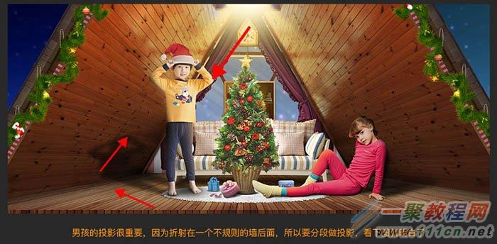 节日海报，设计圣诞童装宣传横幅海报教程_